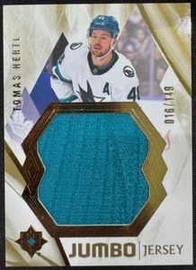 2023-24 Upper Deck Ultimate #68 Jumbo Jersey Tomas Hertl /149 San Jose Sharks - Picture 1 of 2