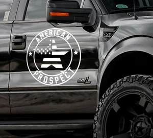 American Prospect Sticker Decal Banner for/fit Mustang F-150 Dodge Jeep Ford GT - Picture 1 of 10