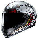 Hjc V10 Vatt Mc1sf Red  Black  Grey Motorcycle Motorbike Helmet
