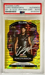 2022 Upper Deck Yellow Taxi Signed Chris Hemsworth Thor Ragnarok #62 PSA Auto - Picture 1 of 1