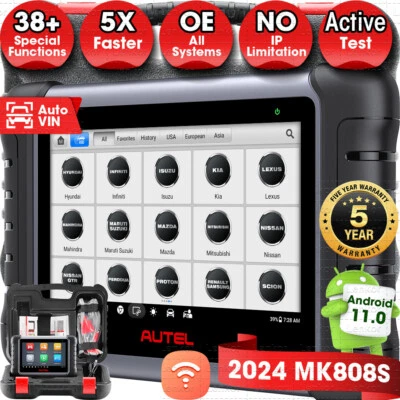 Autel MaxiCOM MK808S Appareil Outils diagnostics Systèmes Complète Test Actif FR - Image 1 of 4