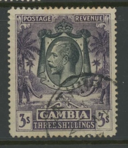 GAMBIA, USED, #117a, BEAUTIFUL, 4 GREAT MARGINS - Picture 1 of 1