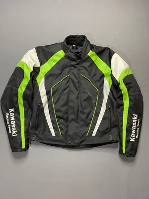 Kawasaki moto carreras vintage chaqueta motociclista sin carcasa para hombre XL  Foto 1 de 4