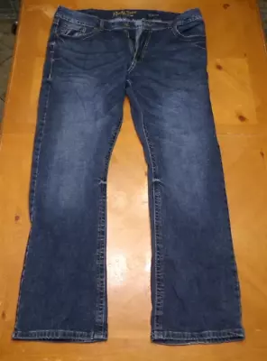 COOL USED RARE RETIRED PAIR SEXY JEANS WRANGLER ROCK 47 DENIM SLIM BOOT 40 X 34 - Image 1 of 4