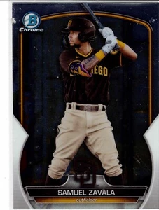 Samuel Zavala San Diego Padres 2023 Bowman Chrome Prospect - Imagen 1 de 2
