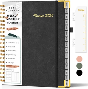 2025 Planner, Weekly and Monthly Planner from January 2025 - December 2025, 8.5" - Picture 1 of 15