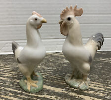 Vtg B&G Bing & Grondahl Porcelain Hen and Rooster Made In Denmark￼ 2193