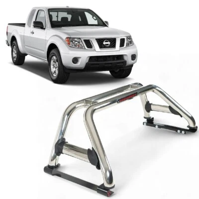 Chrom Sport Überrollbügel Nissan für Navara D40 2005-2015 Doppelkabine Edelstahl - Bild 1 von 4