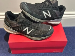New Balance 990 v5 Made In USA UK9.5 US10 Black Silver 991 1096 9060 2002r 990v5 - Picture 1 of 16