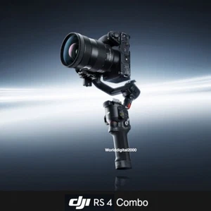 DJI RS 4 Combo, 3-Axis Gimbal Stabilizer for DSLR Mirrorless Cameras 2-Mode JS - Picture 1 of 1