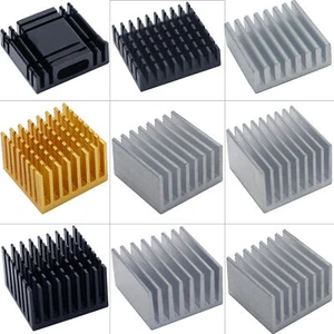 Width 28mm Aluminium Heatsink Anodized Heat Sink Radiator Cooler PIN ALL SIZE - Picture 1 of 28