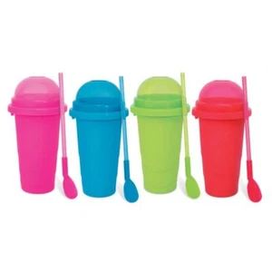 4 x Becher Slusheis Maker Slush Eis Machine Eismaschine Slushy Chillfactor NEU - Picture 1 of 1