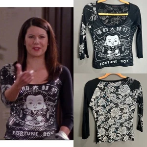 Custo Barcelona Fortune Boy Y2K Top Seen On Lorelai Gilmore Gr. 1 GRUNGE Punk - Bild 1 von 12