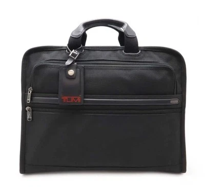 Tumi Alpha Slim Deluxe Nylon Portfolio Laptop Bag Briefcase Black #26101DH - Image 1 of 4