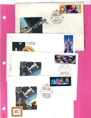 Four Russia space covers od 1975 (1675 - Image 1 of 2
