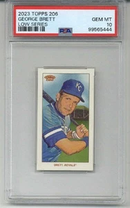 2023 TOPPS 206 LOW SERIES GEORGE BRETT CARD KANSAS CITY ROYALS PSA 10 LOW POP - Picture 1 of 2