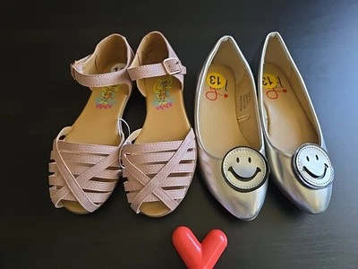 Set Of 2 Pairs Of Shoes For Girls - 1 Rachel Shoes And - 1 Girls - Size  13 - Image 1 of 4