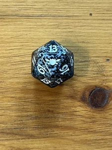 MTG – Magic the Gathering – 2003 Legions – Spindown D20 Dice Die – Black - Picture 1 of 9