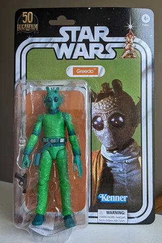 Star Wars Black Series -6" Vintage Kenner Inspired Greedo - 50th Lucasfilm New Cover