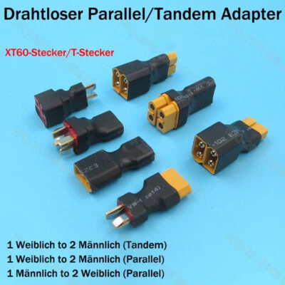 Lipo-Adapter XT-60 Stecker auf T-Plug Weiblich Stecker für RC Akku Ladegerät ESC - Bild 1 von 4