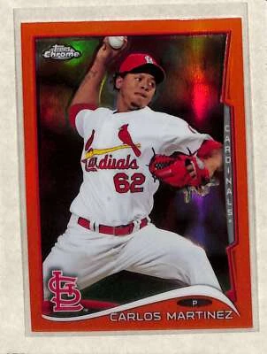 2014 Topps Chrome #54 Carlos Martinez Orange Refractor NM - Image 1 of 2