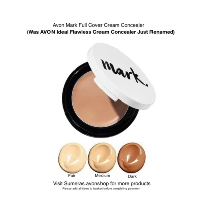 Avon Mark Full Cover Cream Concealer was Ideal Flawless ~Dark~ Now Discontinued - Image 1 of 4