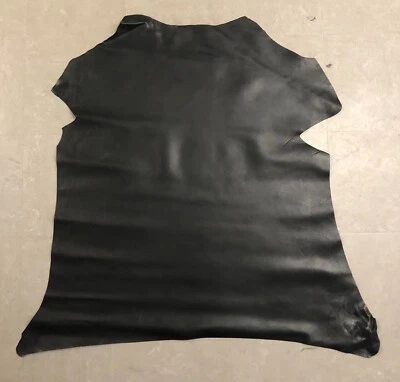 Black leather  8/9oz. strip holster belt sheath tooling 12 to 14 square feet - Image 1 of 4