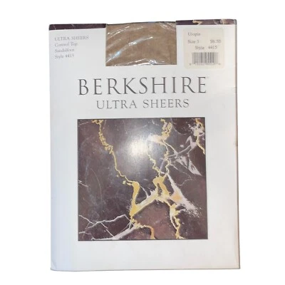 Berkshire Ultra Sheers Pantyhose Sandalfoot Style 4415 Control Top Size 3 Utopia - Image 1 of 2