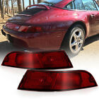 Red Smoke Tinted Lens Tail Light For 95-98 Prosche 993 911 Carrera Targa Turbo