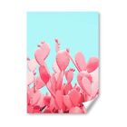 A4 - Pretty Pink Cactus Plants Poster 21X29.7cm280gsm #14377