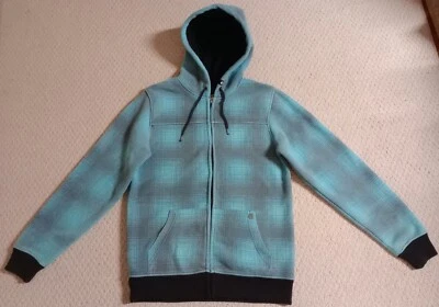 Chaqueta con Capucha Etnies Para Hombres Pequeña Negra y Azul 100% Poliéster Cremallera 22 Foto 1 de 4