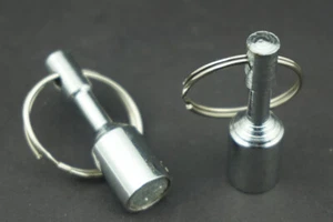 2x Magnet Haken Kettenhalter Kühlschrank Magnetischer Schlüsselring Schmuck Rack - Bild 1 von 5