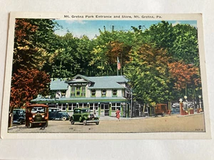 MT GRETNA, PA PARK ENTRANCE & STORE- GAS STATION- HARPEL -1938 - Picture 1 of 2