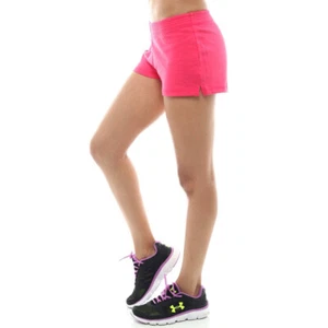 Womens Athletic Sweat Short Casual Lounge Sport Gym Walking Beach Cotton Pink S - Picture 1 of 1