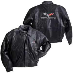 C6 Corvette Black Lambskin Jacket - Picture 1 of 3