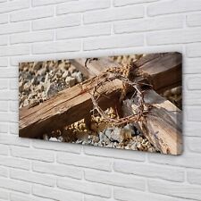 Tulup Canvas print 100x50 Wall Art Picture Cross stones thorns