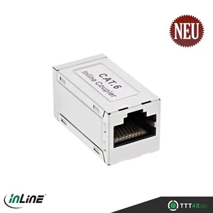 10 x InLine Patchkabelkupplung Metallgehäuse Cat.6 2x RJ45 Buchse geschirmt - Bild 1 von 1