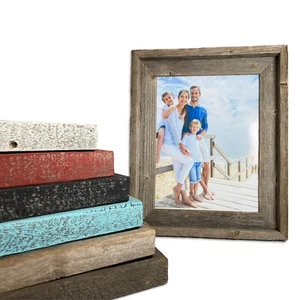 BarnwoodUSA Rustic Farmhouse Signature Wood Picture Frame, 6 colores, 26 tamaños - Imagen 1 de 73