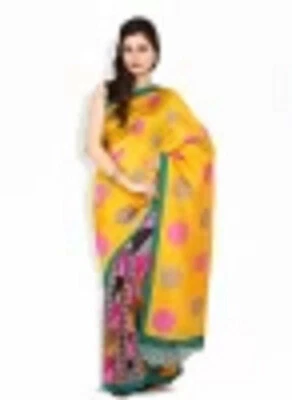 Fancy Designer Bollywood saree with stitched blouse & fall-Half saree style - Image 1 of 4