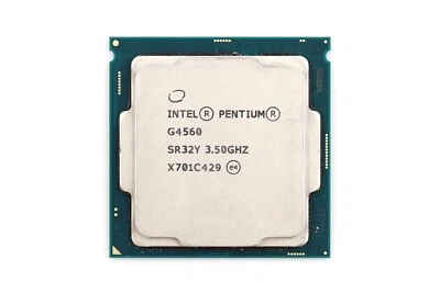 Intel Pentium G4560 3.50GHz Dual-Core 3MB LGA 1151 CPU P/N: SR32Y Tested Working - Image 1 of 2