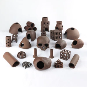Aquarium Shrimp Tube Cubes Star Clay Shelters Fish Hiding and Breeding Cave - Picture 1 of 36