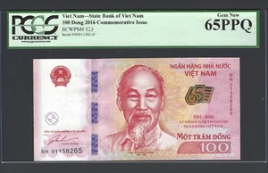 Viet Nam 100 Dong 2016 P125 "Commemorative" Uncirculated Grade 65 - Picture 1 of 2