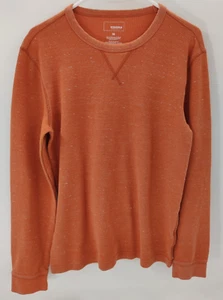 Sonoma Orange Toffee Waffel Strick Thermo Herren Größe Medium Freizeit Pullover - Bild 1 von 9