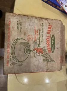 HOLLY TIME REVOLVING CHRISTMAS TREE TURNER STAND B-20 VTG ARTIFICIAL WITH BOX - Picture 1 of 8