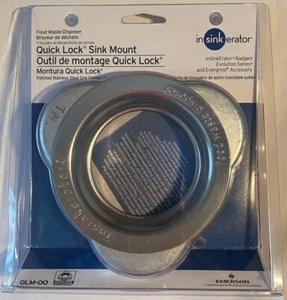 InSinkErator ~ Quick Lock Sink Mount ~ QLM-00 ~ Chrome ~ Brand New - Picture 1 of 4