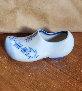 Vintage Delph Blue Dutch porcelain Shoe Japan - Picture 1 of 6