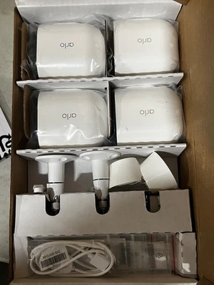 Arlo Pro 4 Spotlight 4 Security Cameras -  White - Image 1 of 2