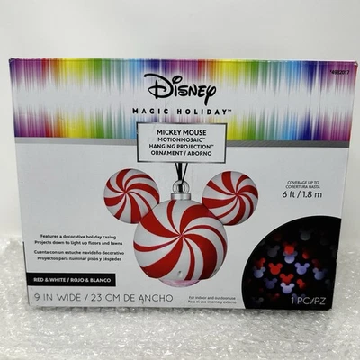 Disney Magic Holiday Mickey Mouse Motion Mosaic Hanging Projection Ornament - Image 1 of 4