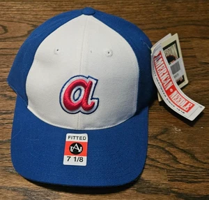 ATLANTA BRAVES COOPERSTOWN COLLECTION AMERICAN NEEDLE 1974 FITTED CAP - 7 1/8" - Picture 1 of 4