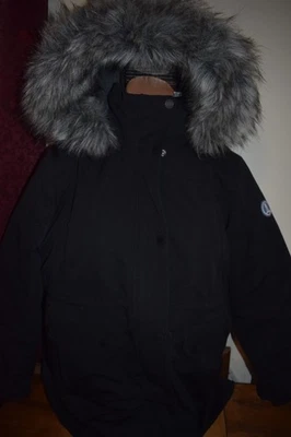 Lands' End Women's Black Expedition Down parka XL Tall-18 Warmest Mid thigh  - Image 1 of 4